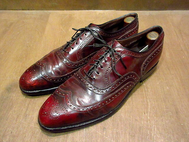 Allen Edmonds McAllister ウイングチップシューズ赤茶 11C○2103