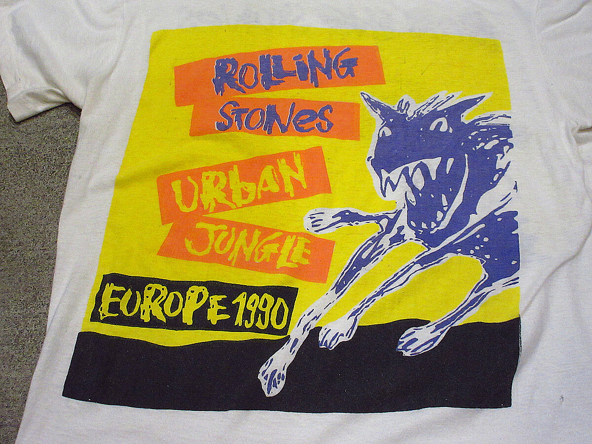 ビンテージ90's○THE ROLLING STONES 1990年ツアーTシャツsize X...