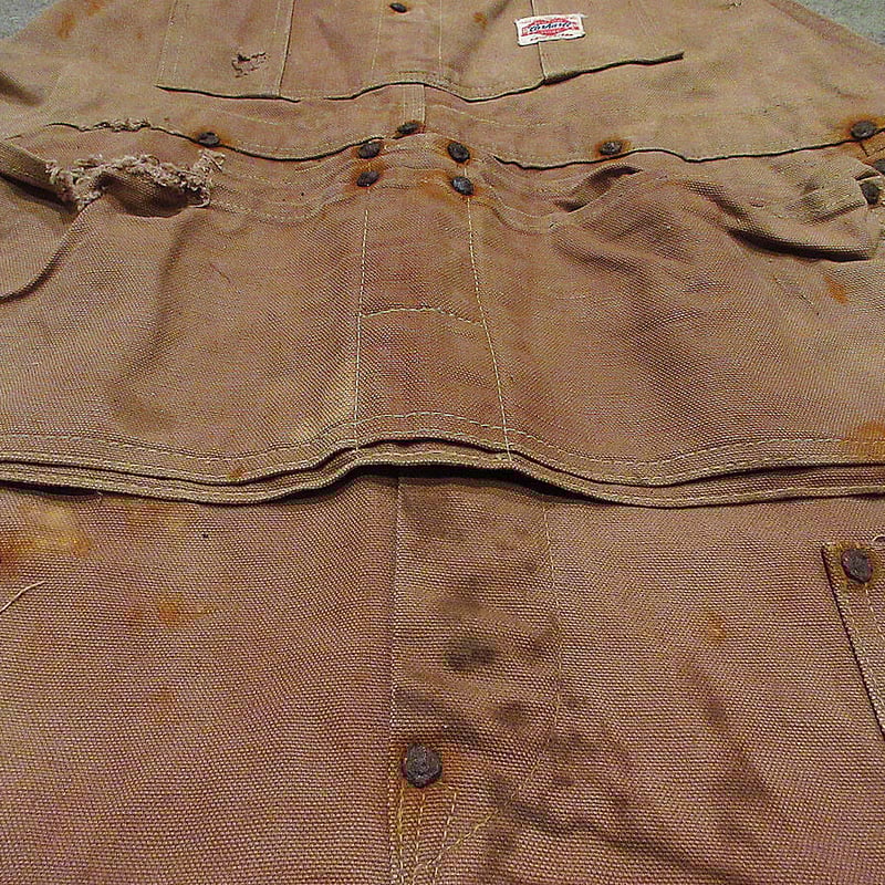 ビンテージ40's50's○Carharttハートタグエプロン付きダック