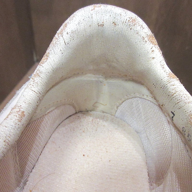 ビンテージ80's○NIKEスウェード×ナイロンスニーカー白×青size 7