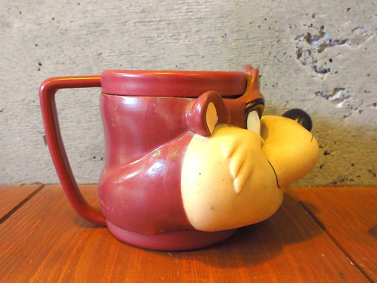 ビンテージ90's○LOONEY TUNESタズマニアンデビルフェイスマグ