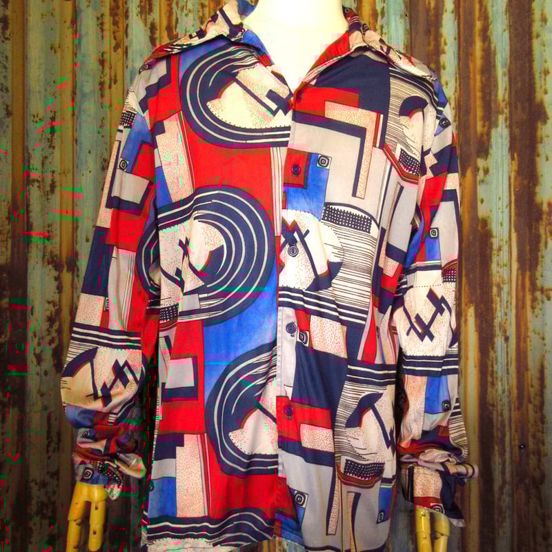 ビンテージ70's○Da Vinci総柄オープンカラーシャツsize XL ビンテージ70's○Da Vinci総柄オープンカラーシャツsize XL