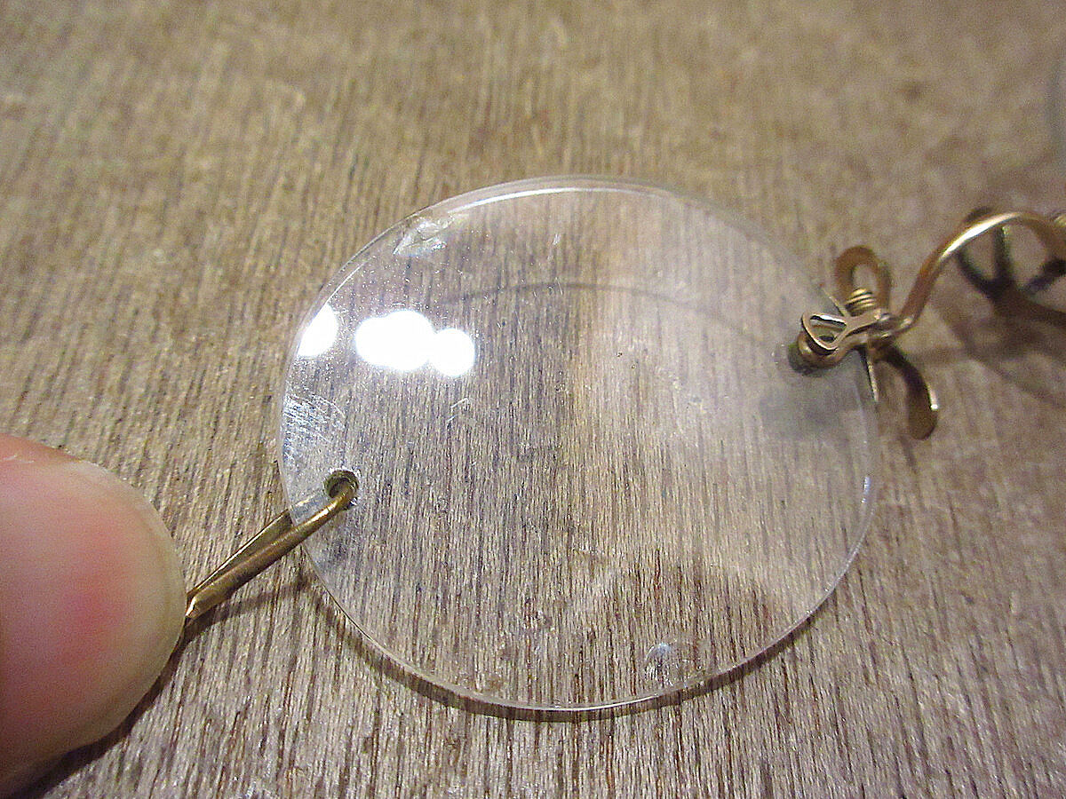 【E425】ヴィンテージフィンチ眼鏡　唯一無二の形状 E425】ヴィンテージフィンチ眼鏡 唯一無二の形状