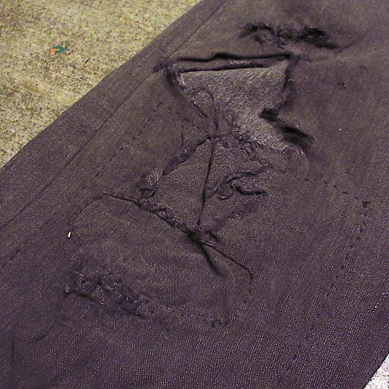 あんこマシマシさん専用※40s ブラックシャンブレーパンツ あんこ