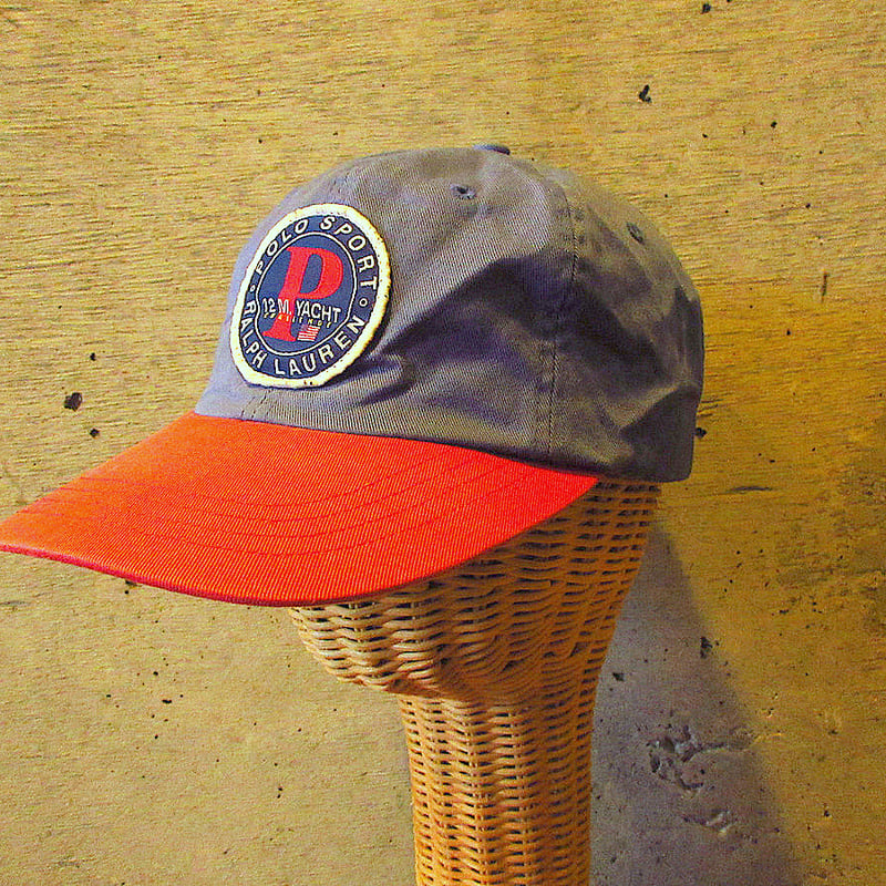 ビンテージ90's○POLO SPORT 12M. YACHTコットン6パネルキャップ ビンテージ90's○POLO SPORT 12M. YACHTコットン6パネルキャップ