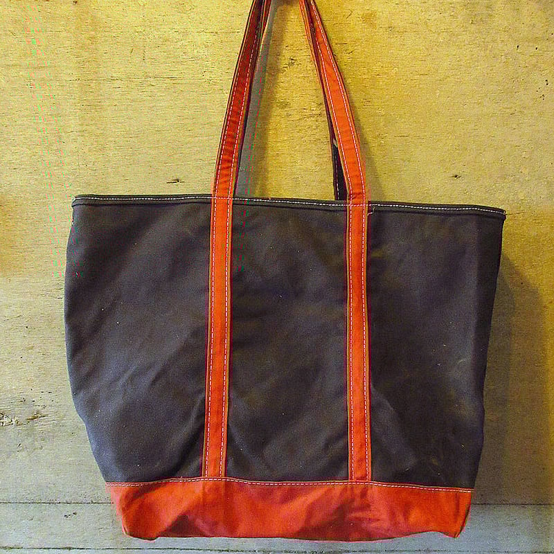 L.L.Beanジッパー付きロングハンドルキャンバストートバッグXL