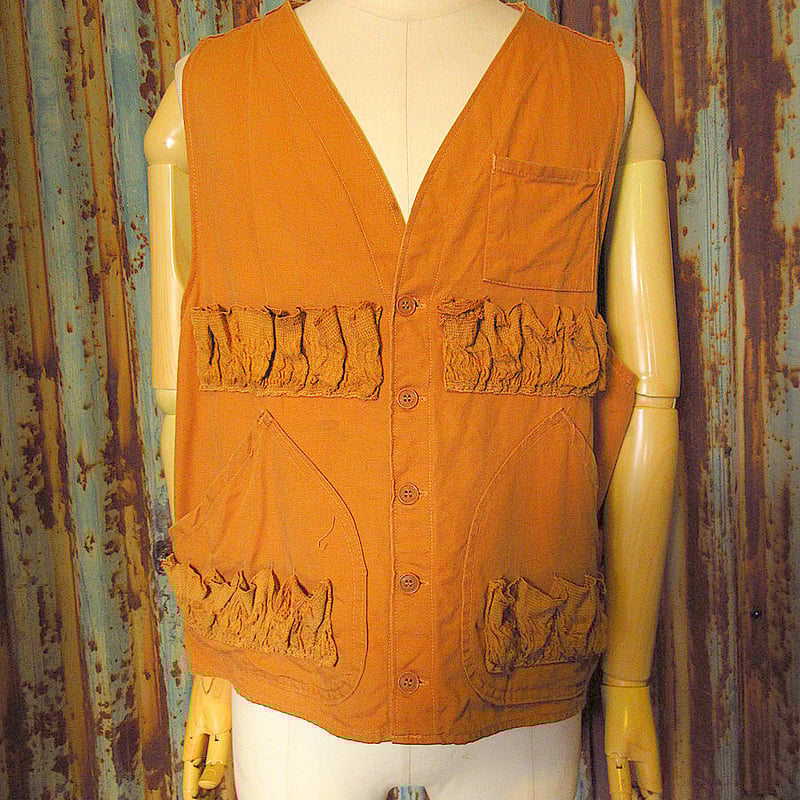 ビンテージ60's70's○RED HEADハンティングベスト茶○241113j4-m-vs古