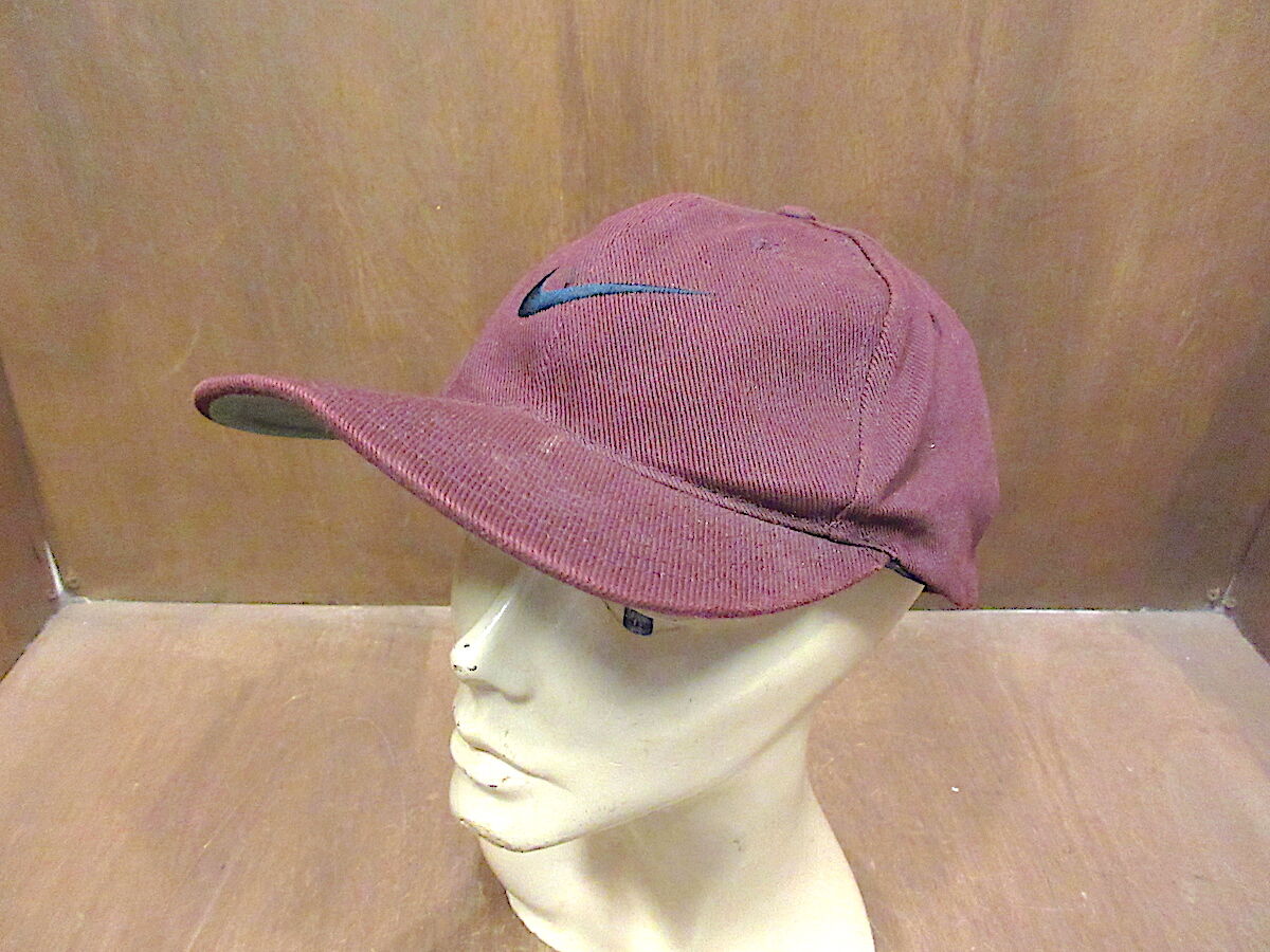 ビンテージ90's○NIKE 6パネルスナップバックキャップ刺繍入り