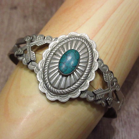 Navajo Felix Joe 5連ターコイズ バングル ヴィンテージ Navajo Felix