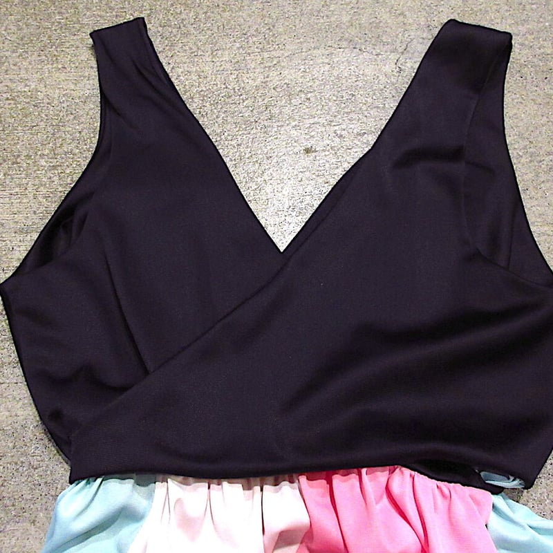 ビンテージ~60's○Vanity Fair切り替えノースリーブワンピースsize 36