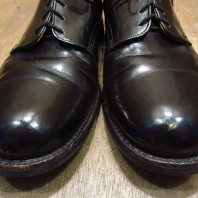 80s USN サービスシューズ デッドストック 9 1/2 R ヴィンテージ 80s U.S.NAVY サービスシューズ レザー 革靴 メンズシューズ US 9 1/2