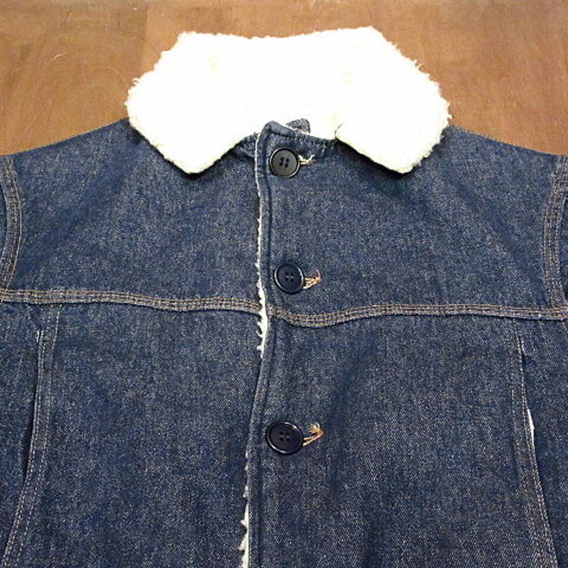 ビンテージ70's○MONTGOMERY WARD 裏地ボアデニムジャケット○201028n2