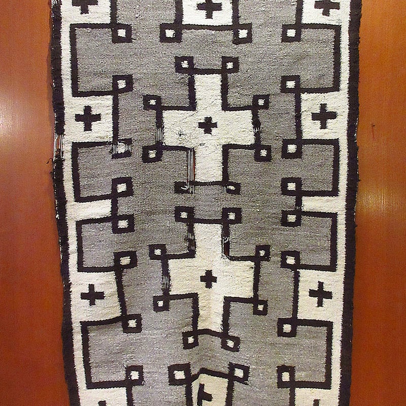 ビンテージ~40's○ナバホラグ約129cm×約81cm○240717i8-rug ビンテージ~40's○ナバホラグ約129cm×約81cm○240717i8-rug