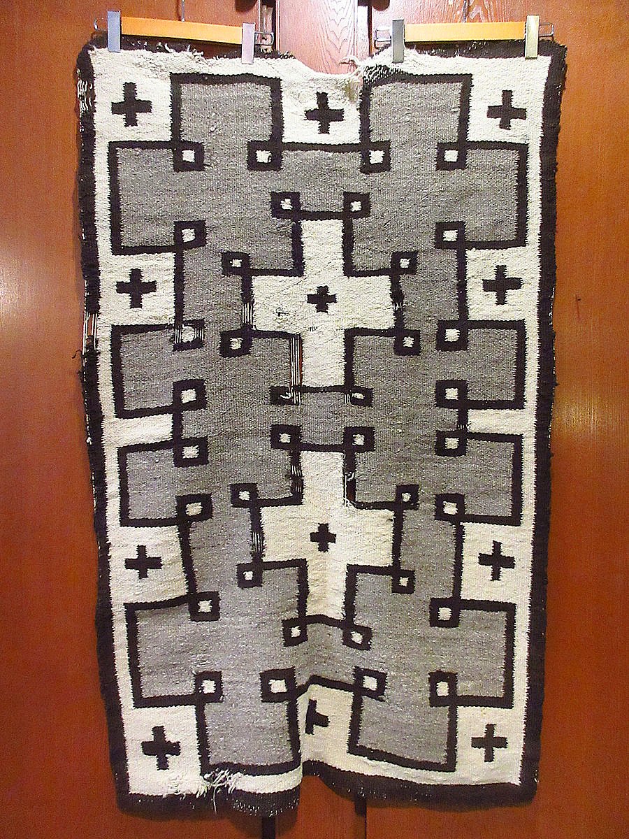 ビンテージ~40's○ナバホラグ約129cm×約81cm○240717i8-rug ビンテージ~40's○ナバホラグ約129cm×約81cm○240717i8-rug