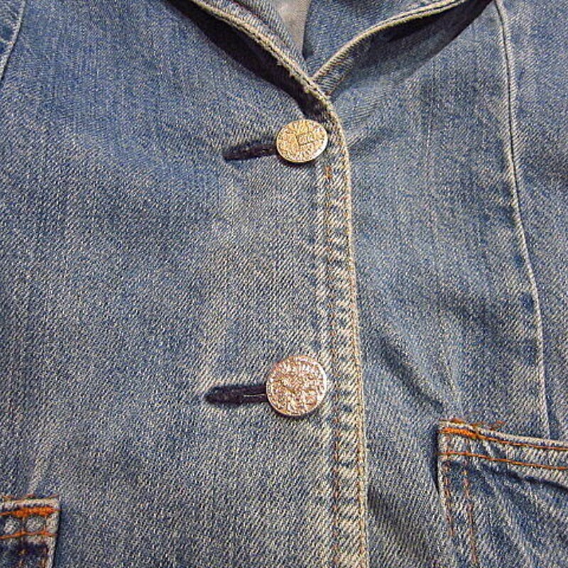 ビンテージ70's○Levi'sレディースデニムテーラードジャケットBIG E