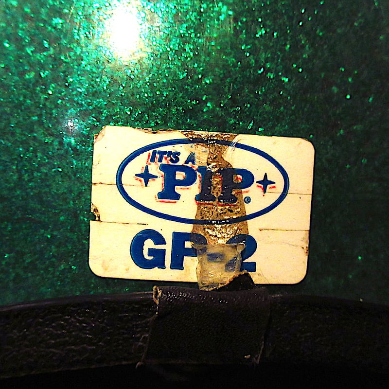 ビンテージ60's○GRANT GP-2ジェットヘルメット メタリックグリーン