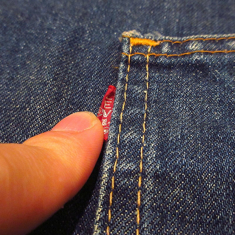 ビンテージ60's70's○Levi's 501 BIG Eデニムトートバッグ