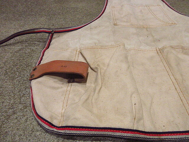 ビンテージ○キャンバスワークエプロン○210102f1-apr古着小物