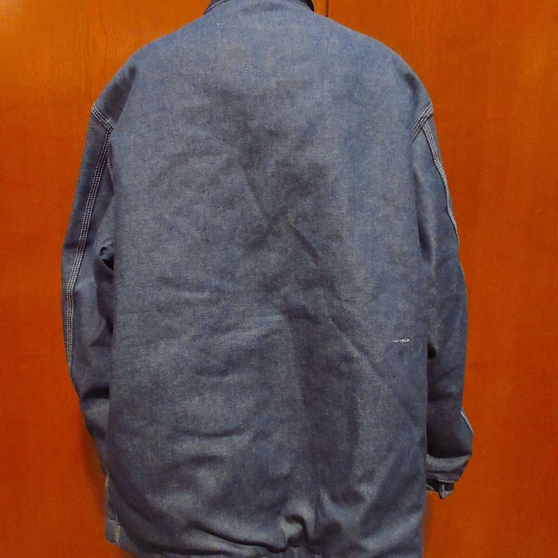 ビンテージ80's○DEADSTOCK Sears裏地ブランケットデニムカバーオール