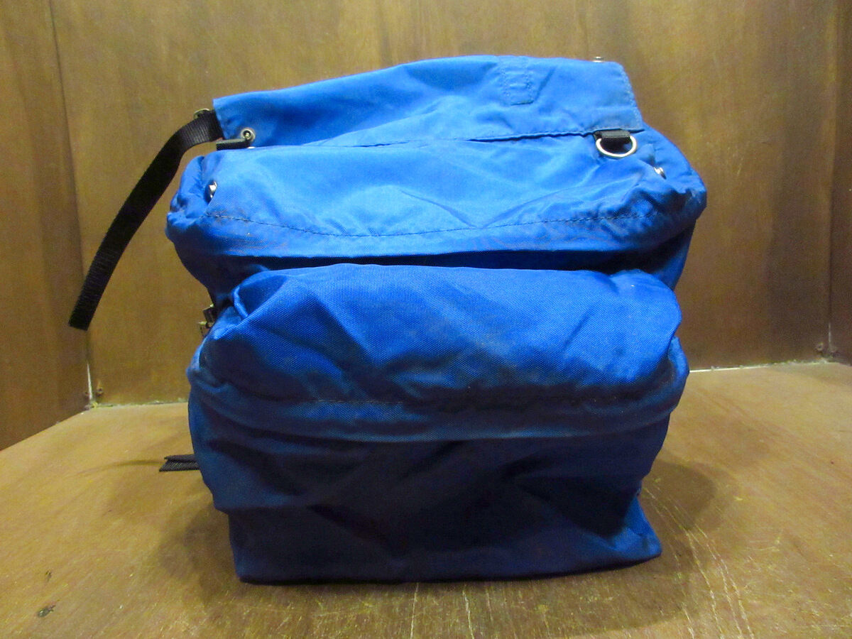 バッグ REI ビンテージ80's○REIナイロンサドルバッグ青○220112k5-bag-ot 1980s自