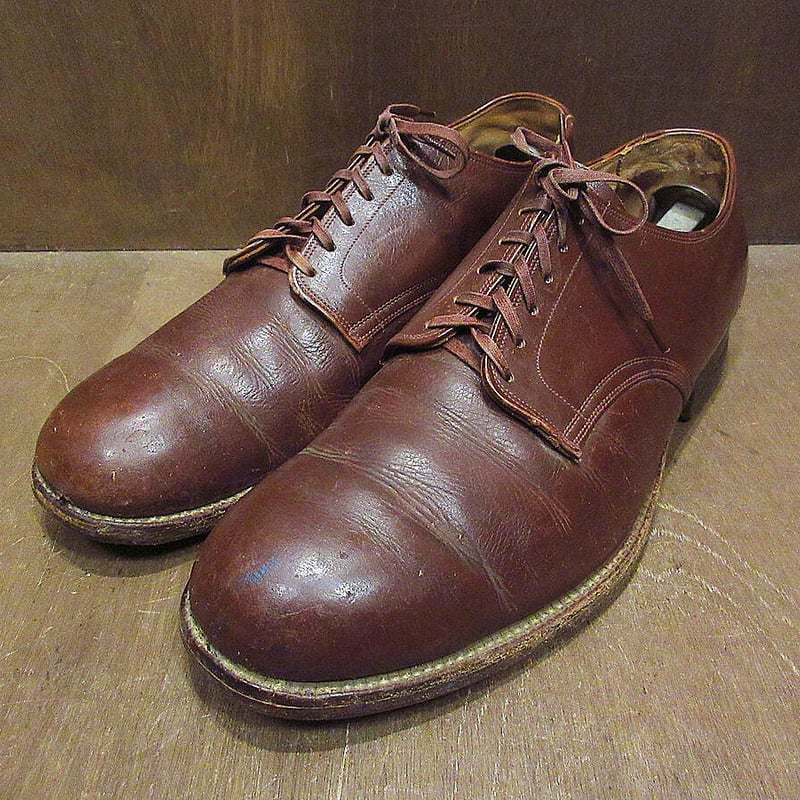 ビンテージ40's50's○U.S.NAVYサービスシューズ茶size 10 EE ビンテージ40's50's○U.S.NAVYサービスシューズ茶size 10 EE