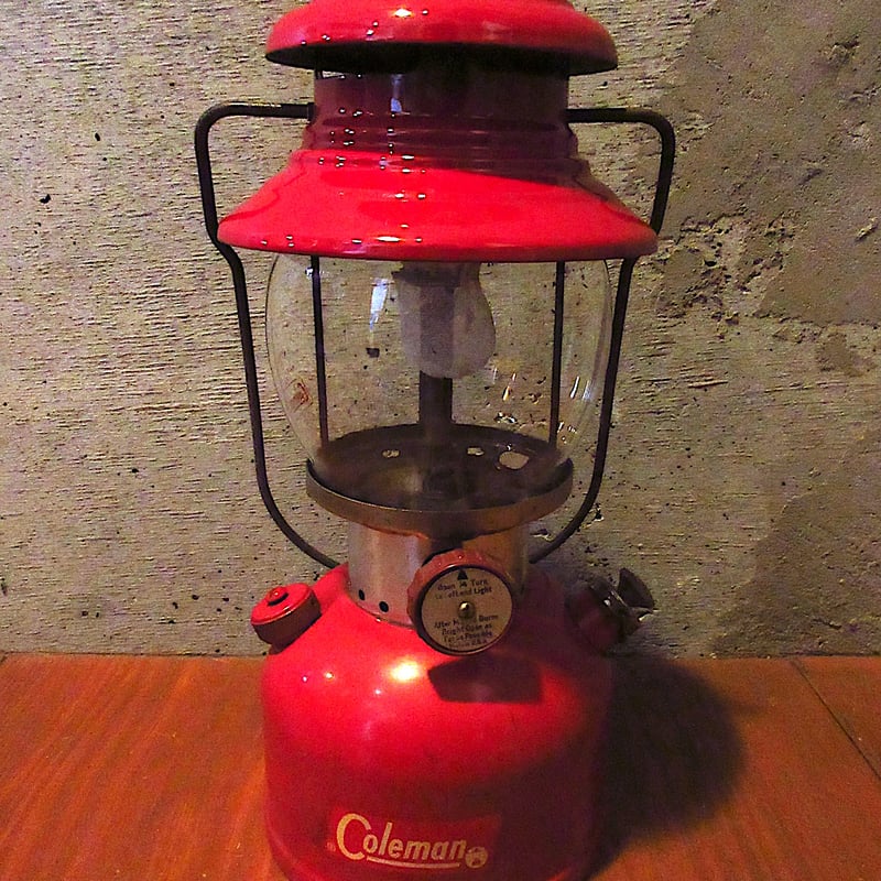 ビンテージ60's○Coleman 200 A シングルマントルランタン赤○260407j6-