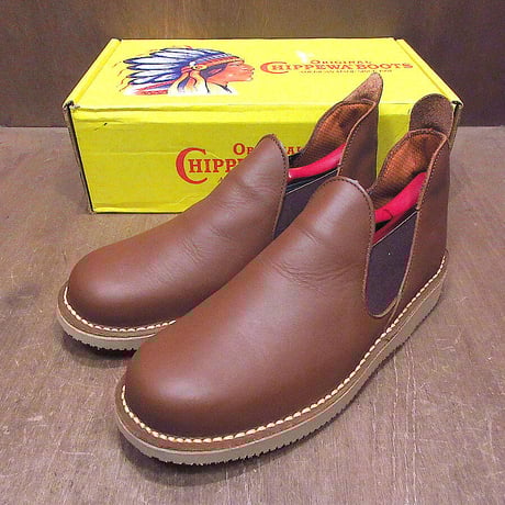 dead stock? vintage 80s キャメルレザー サイドゴアブーツ dead stock? vintage 80s キャメルレザー サイドゴアブーツ
