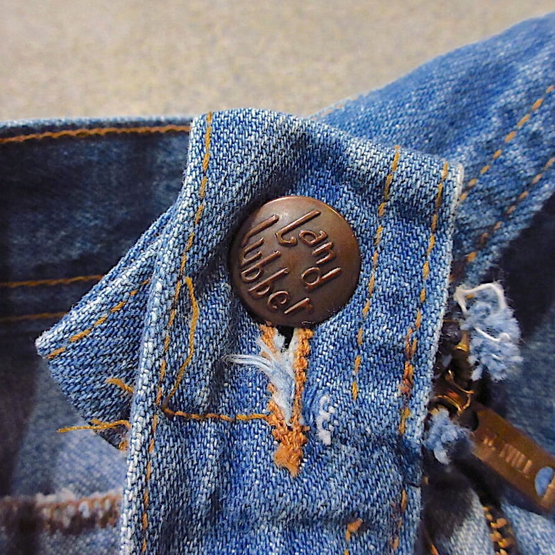 ビンテージ70's○Landlubberデニムフレアスカート実寸W68cm