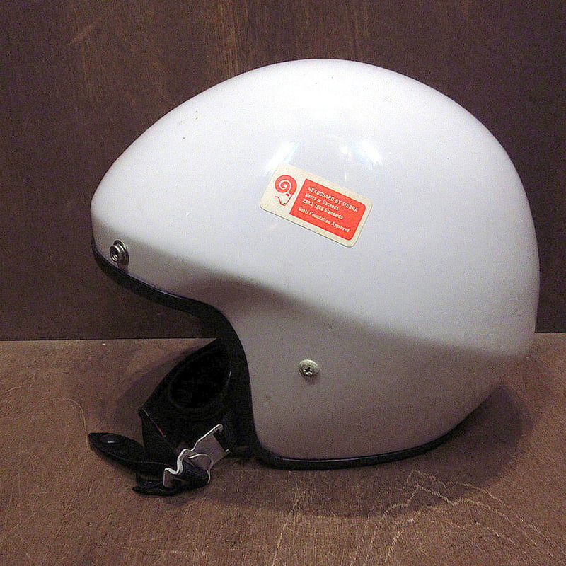 ビンテージ60's○箱付きHEAD GUARD by Sierraジェットヘルメット白size