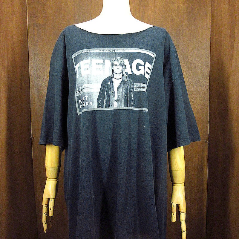 2000's○KURT COBAN TEENAGEコットンプリントTシャツ黒○220814k4...