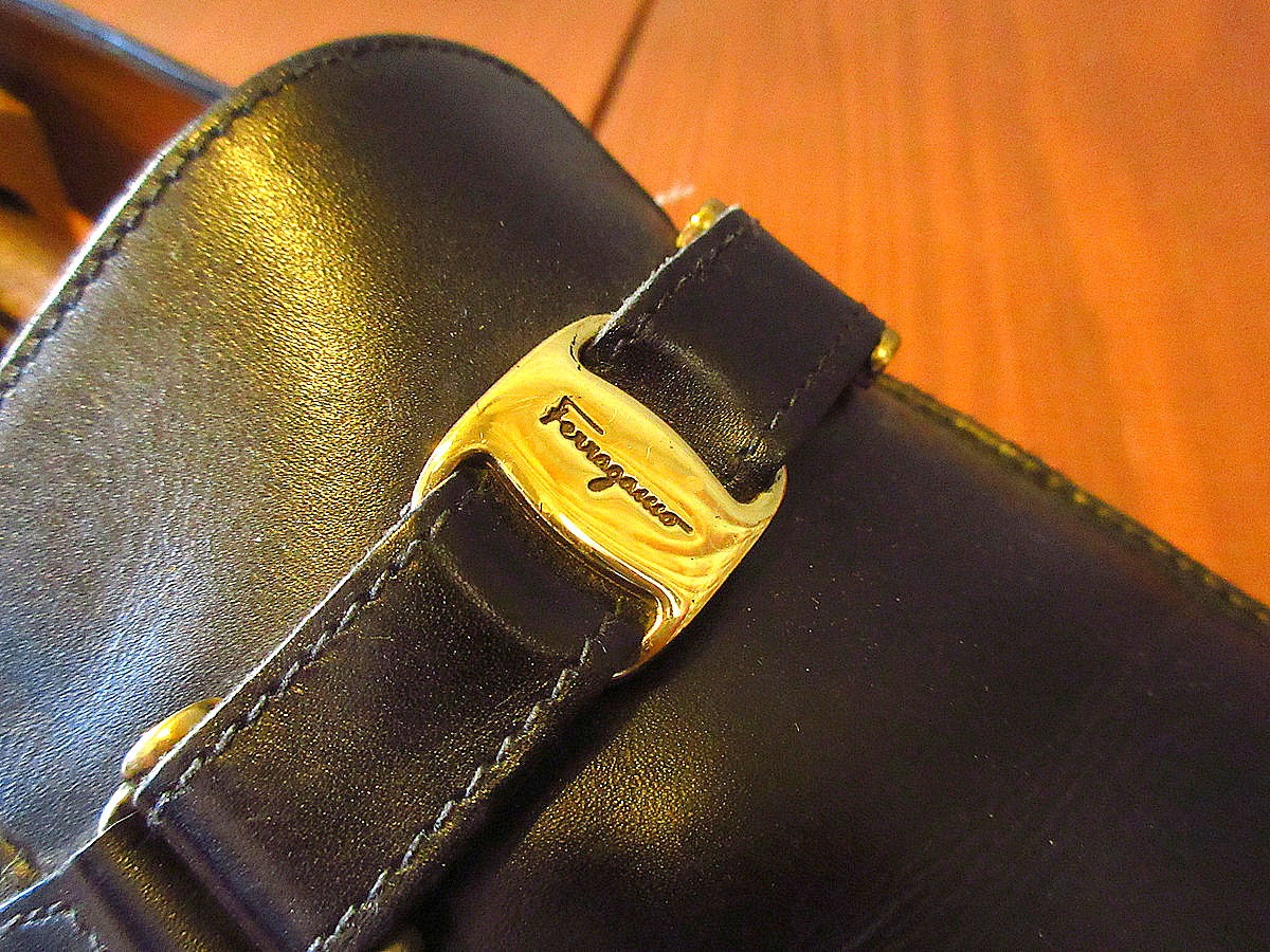 ビンテージ○Salvatore Ferragamoローファー黒size 11D○231226k