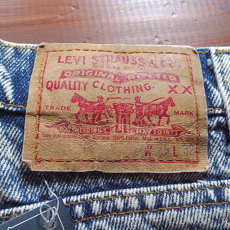 ヒ*チ様 90's Levi‘s550SALFABLACK デッドストックW36 ビンテージ90's○DEADSTOCK Levi's 550ケミカルウォッシュW29L32