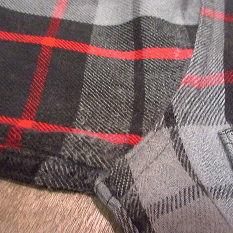 ビンテージ80's○BIG MACチェックヘビーネルシャツ黒S○200906n3-m-lssh