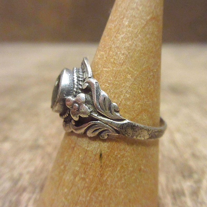 ビンテージ○陰陽太極図スターリングシルバーリング○240916i5-rng指輪