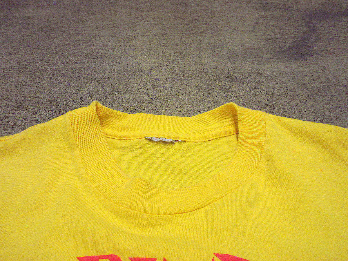 ビンテージ90's○STANLEY DESANTIS OPERATIONプリントTシャツ黄○2