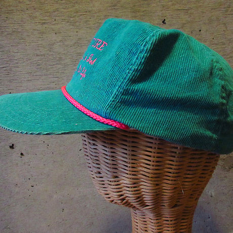 ビンテージ80’s90’s●AGRICULTUREコーデュロイスナップバックキャップターコイズブルー●240324j7-m-cp-bb古着1980s1990s