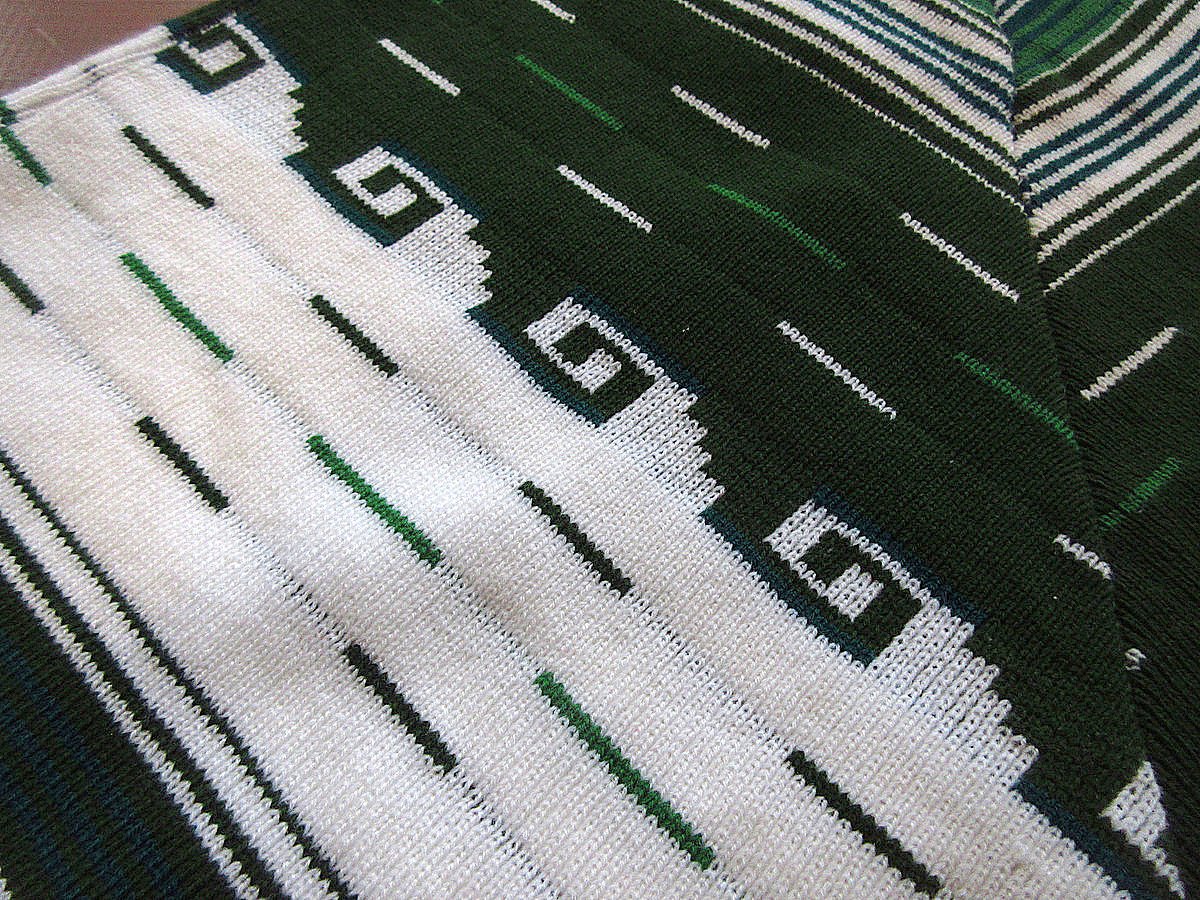 ヴィンテージ レトロ ポンチョ アースカラー メランジ 個性的 一点物 中古（やや傷や汚れあり） ビンテージ70's○ネイティブ柄