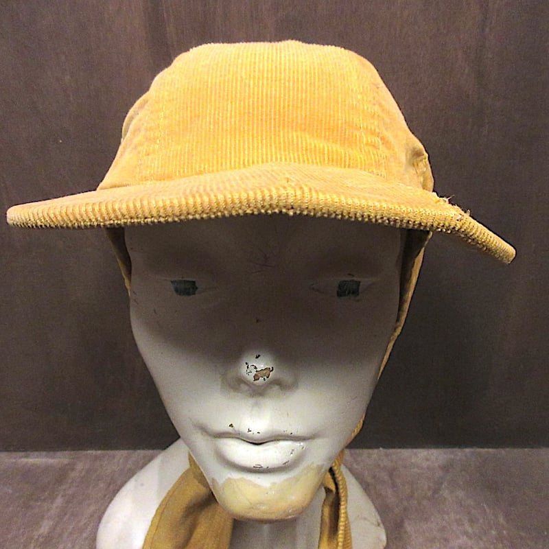 ビンテージ50's○Larson耳当て付きコーデュロイキャップ○260222n5-m