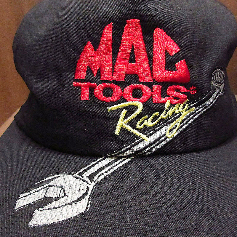 ビンテージ○Swingster MAC TOOLS Racingスナップバックキャップ黒○21
