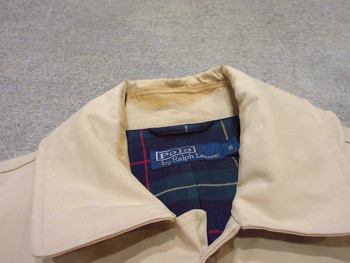 ビンテージ90's○Polo by Ralph Laurenステンカラーコートベージュsize