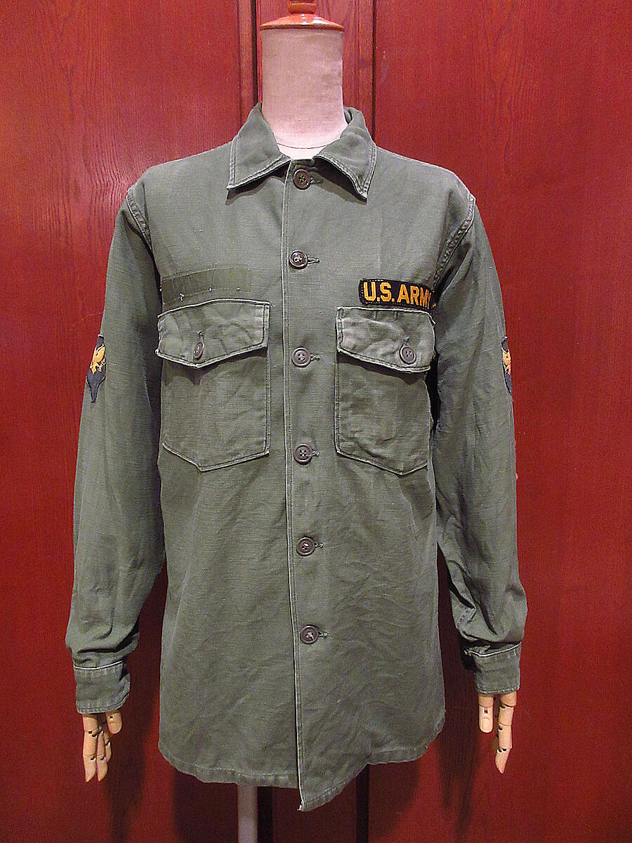 【送料無料❗️】60s ビンテージ 1st後期型 ユーティリティシャツ ジャケット 60's U.S.ARMY Utility Shirt 60年代 アメリカ軍 ユーティリティ