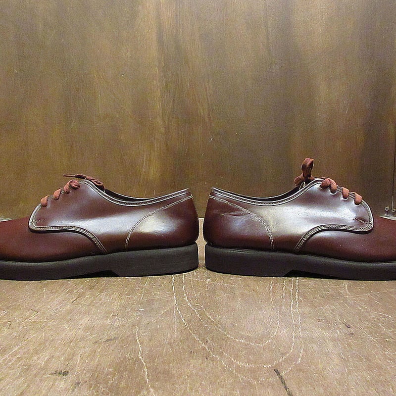 ビンテージ70's○DEADSTOCK CITY CLUBプレーントゥシューズ赤茶 ビンテージ70's○DEADSTOCK CITY CLUBプレーントゥシューズ赤茶
