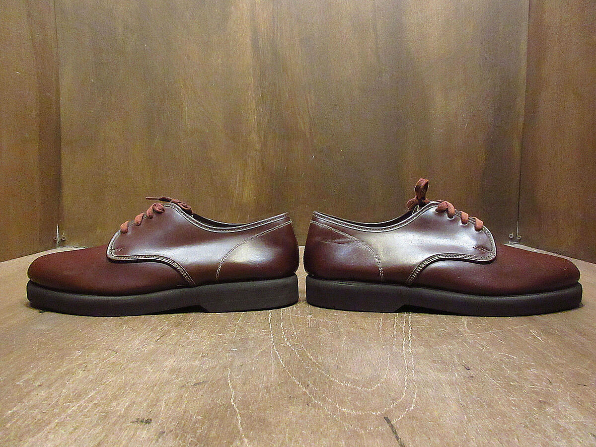 ビンテージ70's○DEADSTOCK CITY CLUBプレーントゥシューズ赤茶 ビンテージ70's○DEADSTOCK CITY CLUBプレーントゥシューズ赤茶