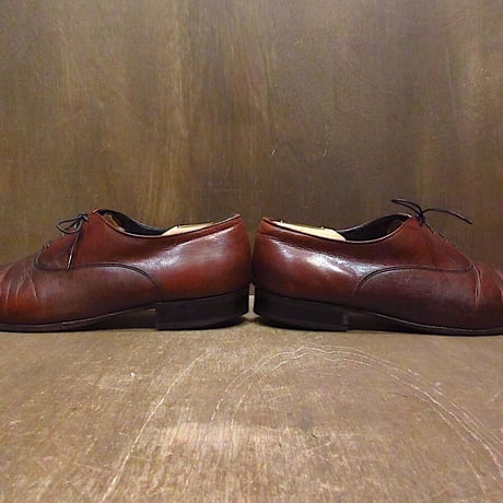 ビンテージ80's●FLORSHEIMストレートチップシューズ茶size 10 1/2 3E●230119m1-m-dshs-285cmドレスシューズ革靴フローシャイム