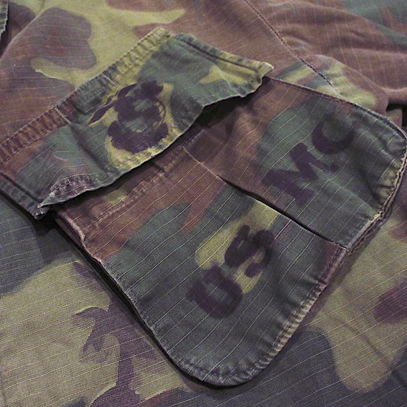 ビンテージ60's○USMCグリーンリーフジャングルファティーグジャケット