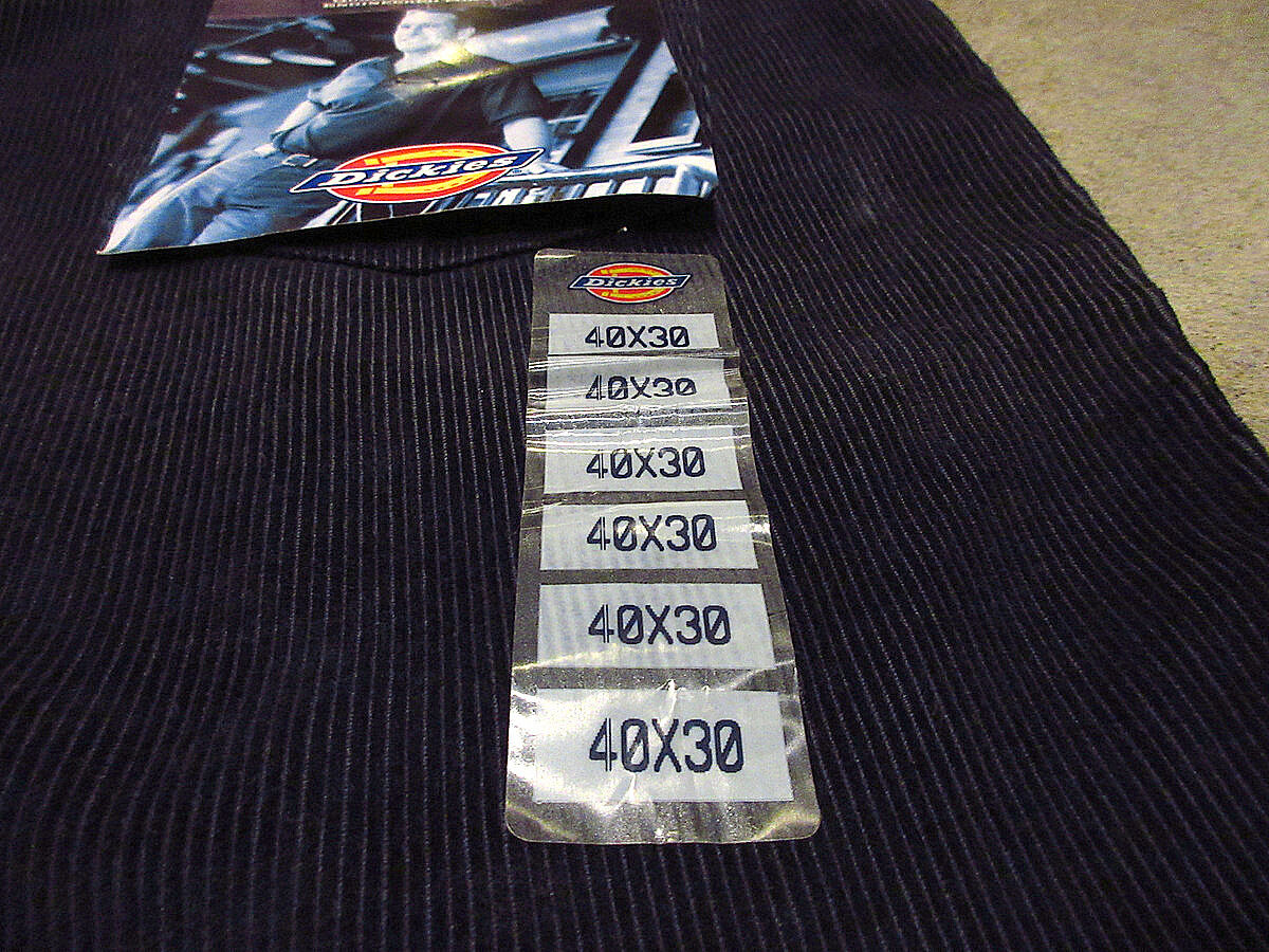 ビンテージ90's○DEADSTOCK Dickiesコーデュロイパンツ紺size 40