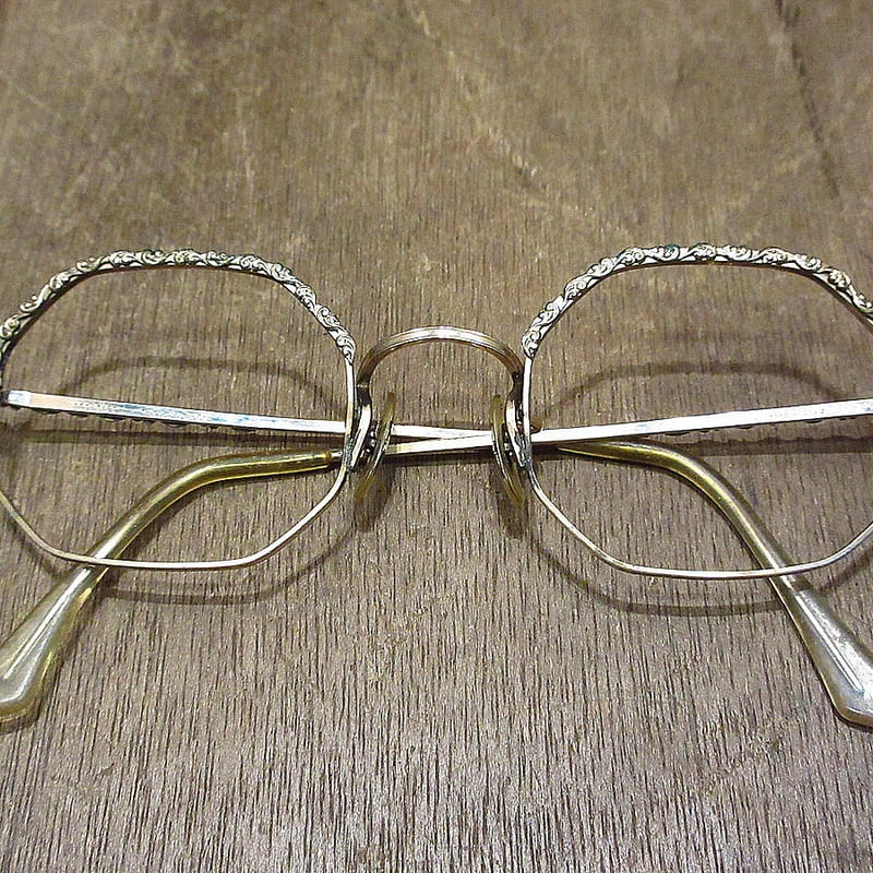 ビンテージ60's70's○ARTCRAFT 1/20 12KGFオクタゴン眼鏡○210418