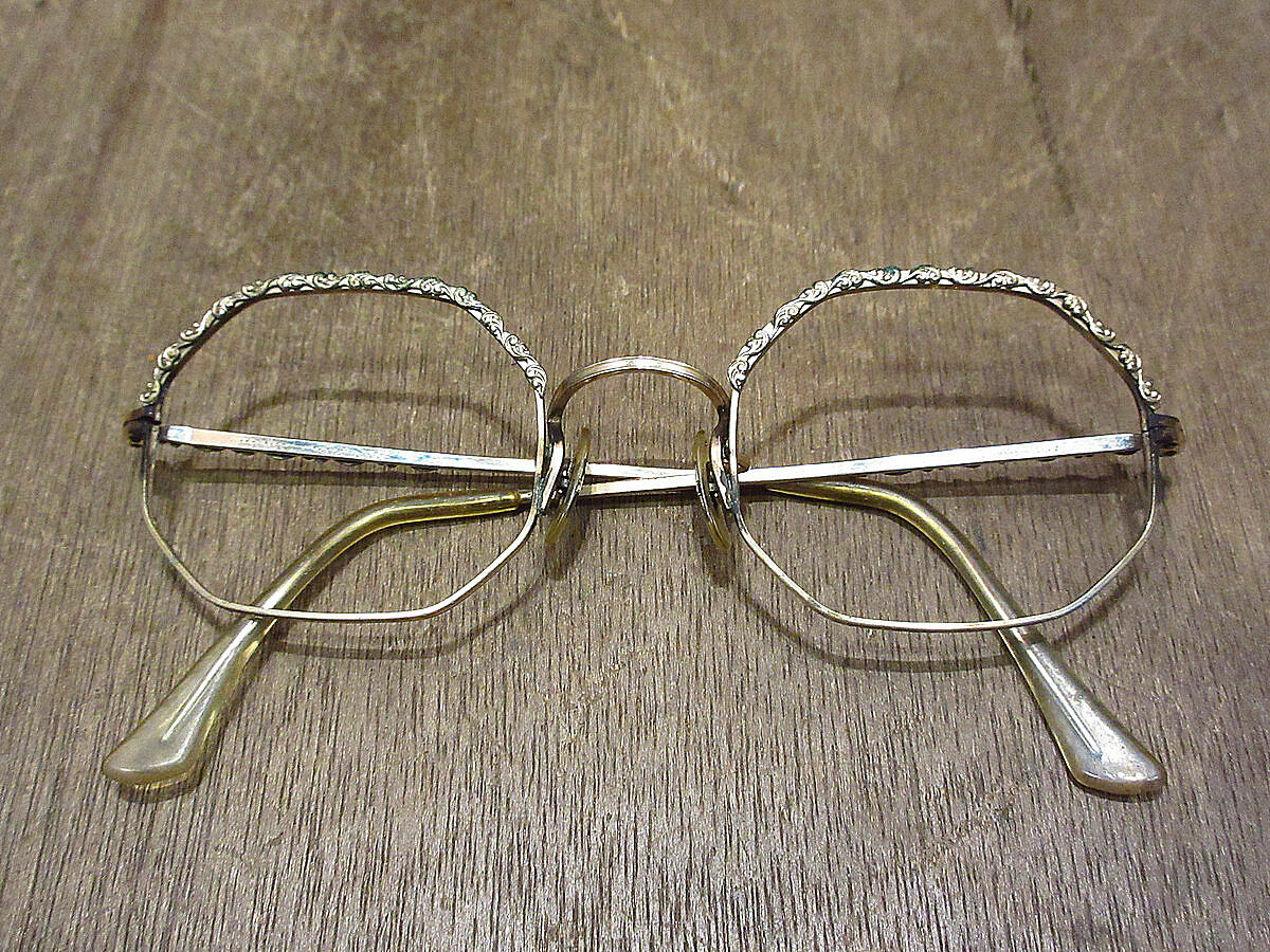 ビンテージ60's70's○ARTCRAFT 1/20 12KGFオクタゴン眼鏡○210418...