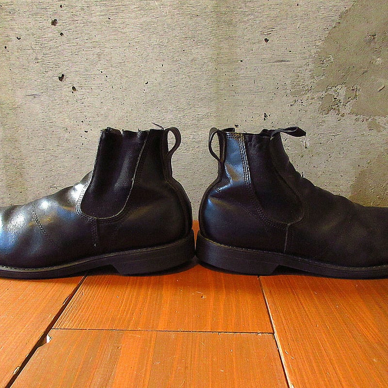2000's○U.S.NAVYスチールトゥサイドゴアブーツ黒size 10R○230913k2