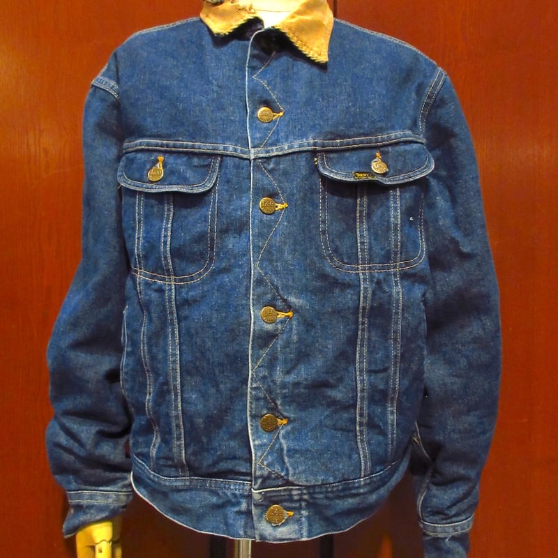 ビンテージ80's○Lee STORM RIDER裏地ブランケット付きデニム